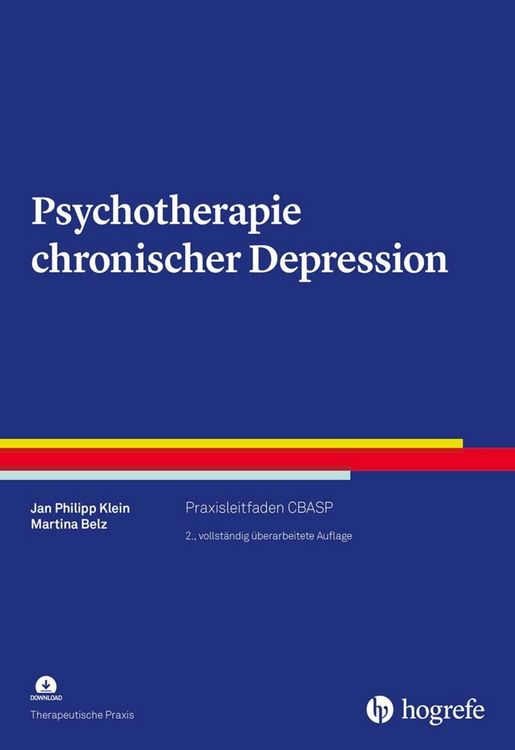 Produktbild: Psychotherapie chronischer Depression, m. 1 Beilage