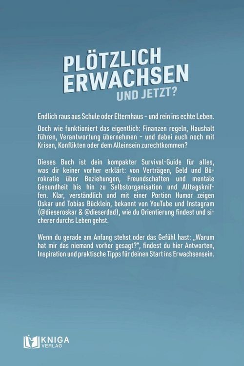 Produktbild: Pl&ouml;tzlich erwachsen &ndash; und jetzt?