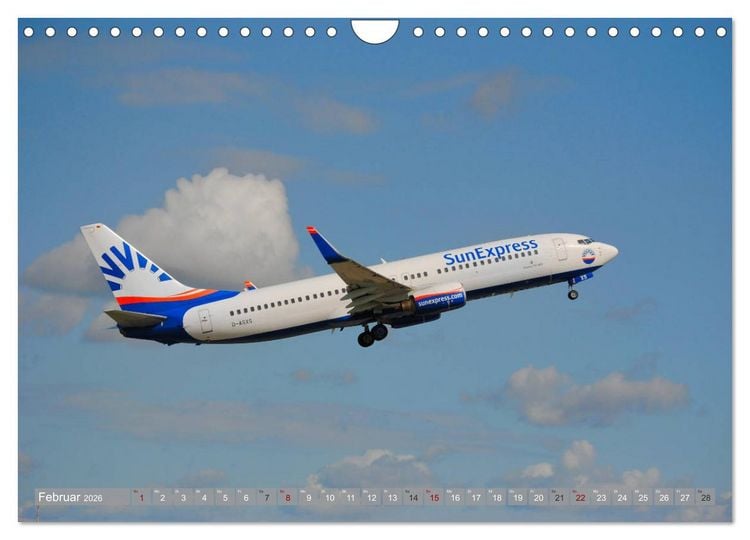 Produktbild: Flugzeuge - Eindrucksvolle Riesen am Himmel (Wandkalender 2026 DIN A4 quer), CALVENDO Monatskalender