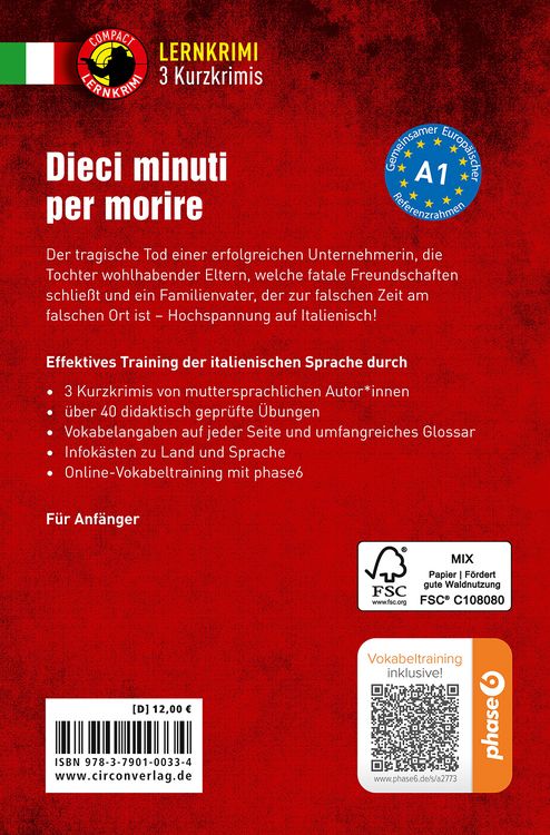 Produktbild: Dieci minuti per morire