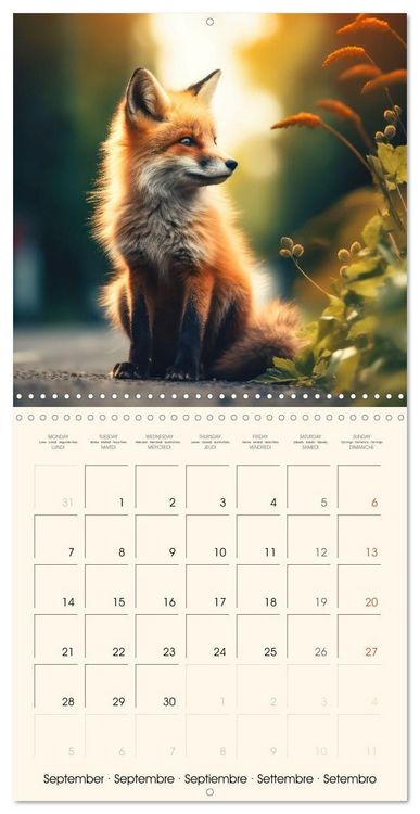 Produktbild: Les renards, des cr&eacute;atures si mignonnes (Calendrier mural carr&eacute; 2026 30x30 cm) Calendrier double avec une page pour vos prises de notes