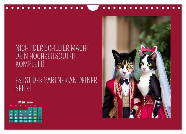 Produktbild: Tierisch motiviert (Wandkalender 2026 DIN A4 quer), CALVENDO Monatskalender