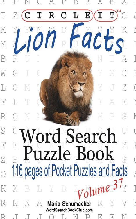 Produktbild: Circle It, Lion Facts, Word Search, Puzzle Book