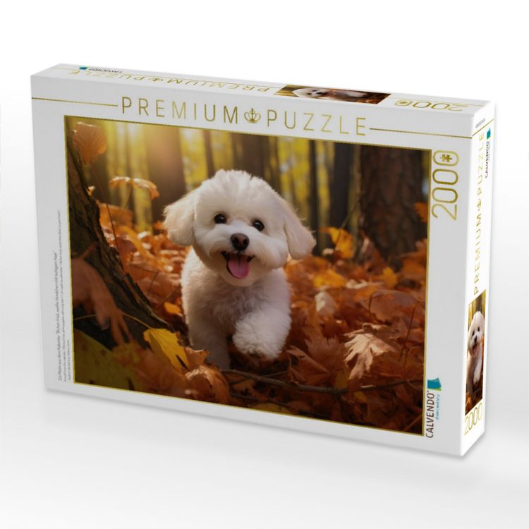 Produktbild: CALVENDO Puzzle Ein Motiv aus dem Kalender "Bichon fris&eacute;, wei&szlig;e H&uuml;ndchen mit lockigem Haar" | 2000 Teile Lege-Gr&ouml;&szlig;e 90x67cm Foto-Puzzle f&uuml;r gl&uuml;ckliche