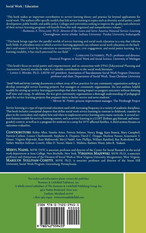 Produktbild: Social Work and Service Learning