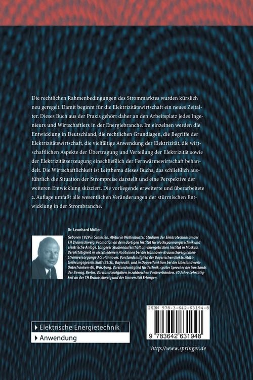 Produktbild: Handbuch der Elektrizit&auml;tswirtschaft