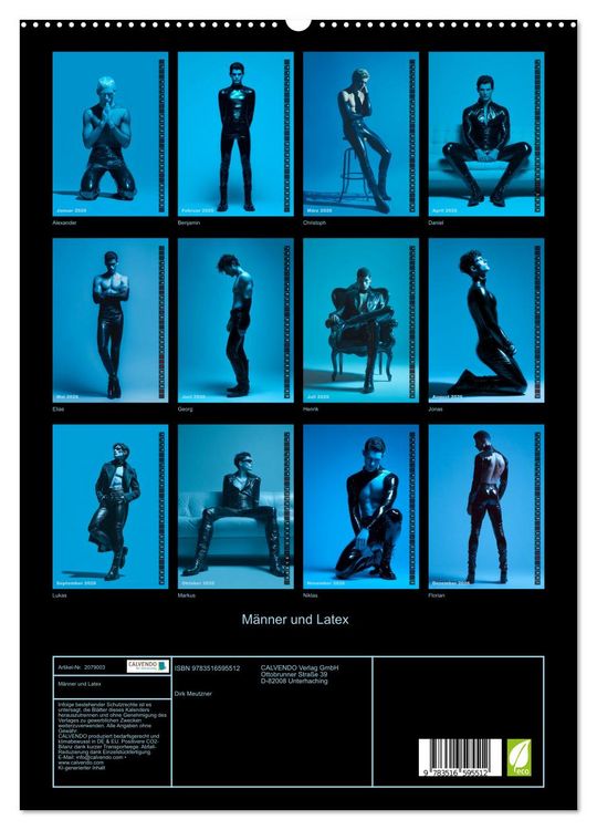 Produktbild: M&auml;nner und Latex (hochwertiger Premium Wandkalender 2026 DIN A2 hoch), Kunstdruck in Hochglanz