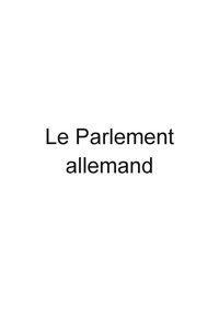 Produktbild: Le Parlement allemand