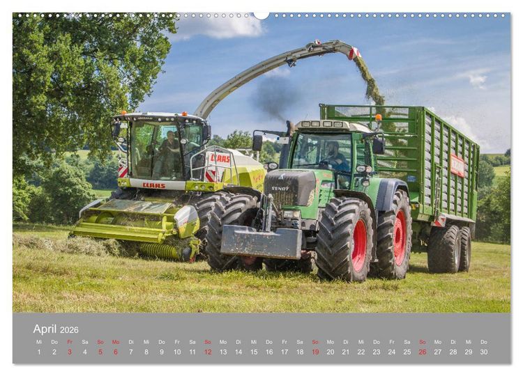 Produktbild: Landtechnik im Einsatz (Wandkalender 2026 DIN A2 quer), CALVENDO Monatskalender