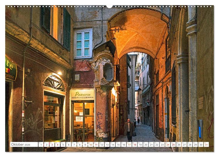 Produktbild: Genua - Die facettenreiche Sch&ouml;nheit (Wandkalender 2026 DIN A2 quer), CALVENDO Monatskalender