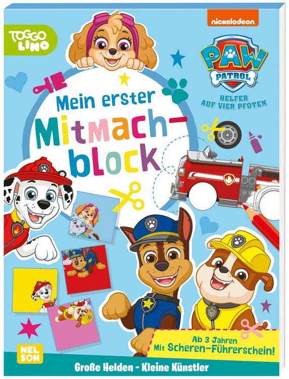 Produktbild: PAW Patrol: Große Helden – Kleine Künstler: Mein erster Mitmachblock