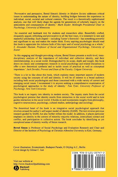 Produktbild: Identity in Modern Society