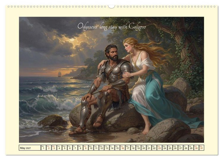 Produktbild: The adventurous journey of Odysseus (Wall Calendar 2027 DIN A2 landscape), CALVENDO 12 Month Wall Calendar