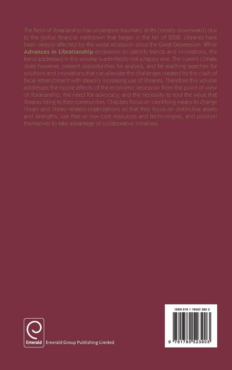 Produktbild: Librarianship in Times of Crisis