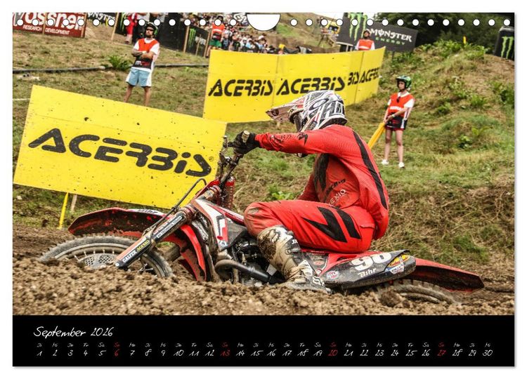 Produktbild: Motocross Racing 2026 (Wandkalender 2026 DIN A4 quer), CALVENDO Monatskalender