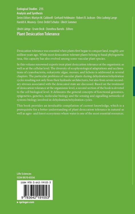 Produktbild: Plant Desiccation Tolerance