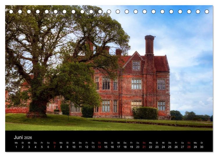 Produktbild: Englische Herrenh&auml;user (Tischkalender 2026 DIN A5 quer), CALVENDO Monatskalender