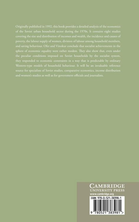 Produktbild: The Soviet Household Under the Old Regime
