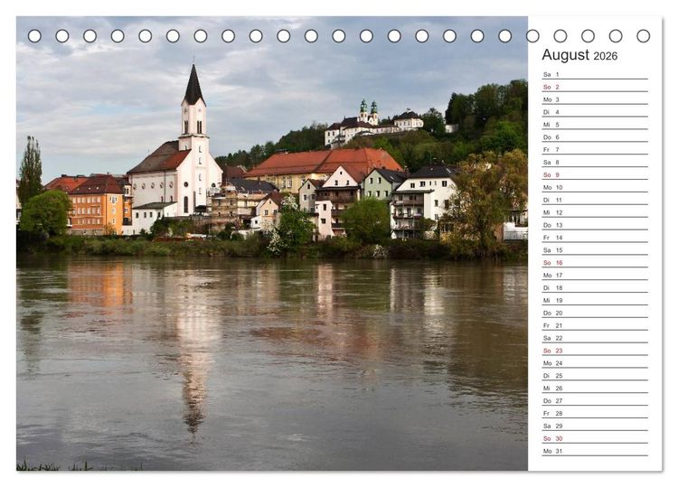 Produktbild: Pittoreskes Passau (Tischkalender 2026 DIN A5 quer), CALVENDO Monatskalender