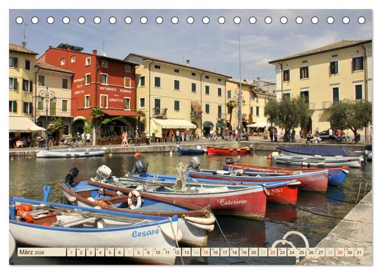 Produktbild: Impressionen vom Gardasee (Tischkalender 2026 DIN A5 quer), CALVENDO Monatskalender