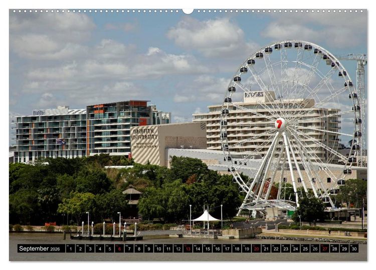 Produktbild: Brisbane (Wandkalender 2026 DIN A2 quer), CALVENDO Monatskalender