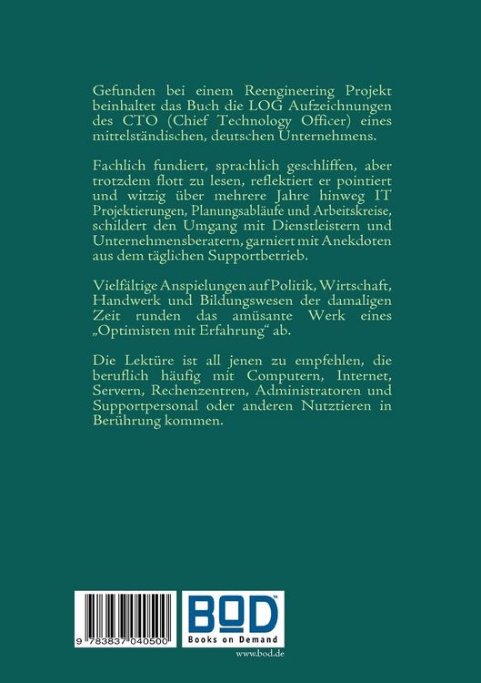Produktbild: LOG Buch eines CTO
