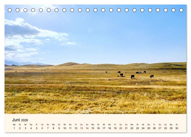Produktbild: Zentralasien - Entlang der alten Seidenstra&szlig;e (Tischkalender 2026 DIN A5 quer), CALVENDO Monatskalender