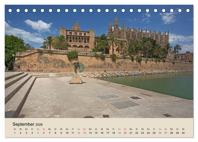 Produktbild: Mallorca - Traumhafte Balearen Insel (Tischkalender 2026 DIN A5 quer), CALVENDO Monatskalender