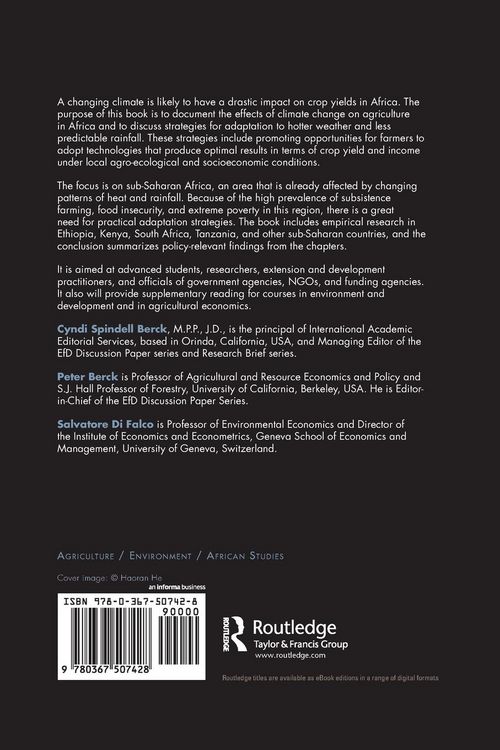Produktbild: Agricultural Adaptation to Climate Change in Africa