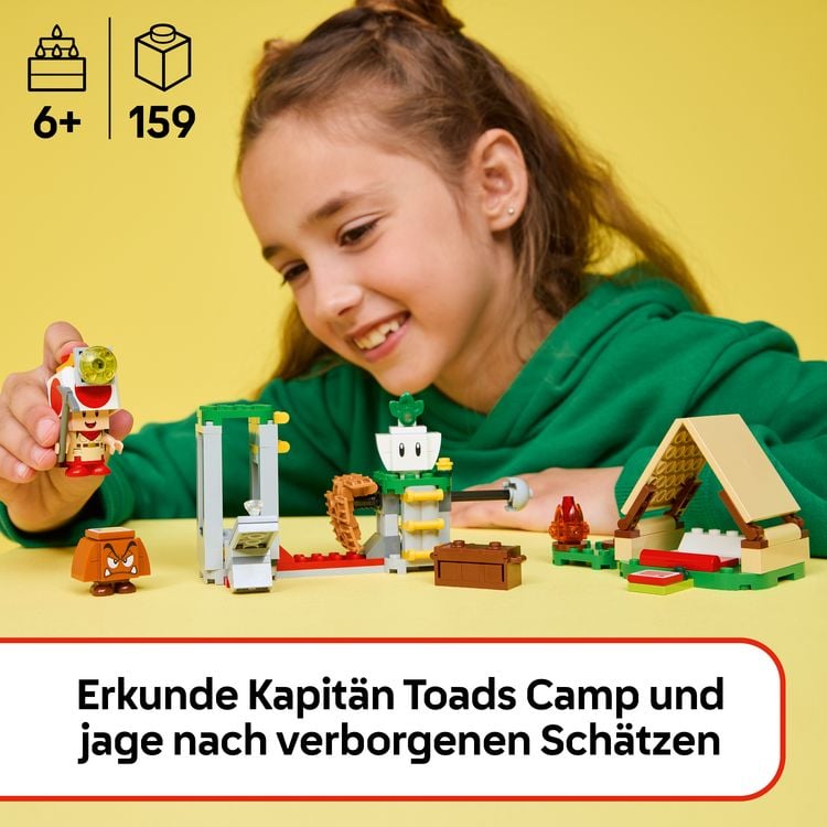 Produktbild: LEGO Super Mario 72040 Kapit&auml;n Toad-Camp, Spielzeug f&uuml;r Jungen & M&auml;dchen