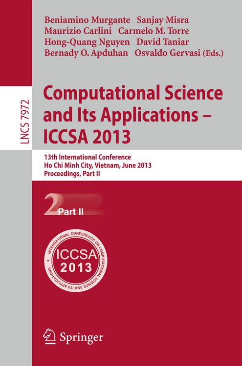 Produktbild: Computational Science and Its Applications -- ICCSA 2013