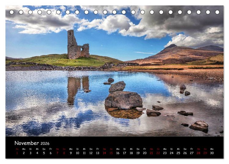 Produktbild: Schottland zum Verlieben (Tischkalender 2026 DIN A5 quer), CALVENDO Monatskalender