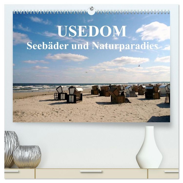 Produktbild: USEDOM - Seeb&auml;der und Naturparadies (hochwertiger Premium Wandkalender 2026 DIN A2 quer), Kunstdruck in Hochglanz