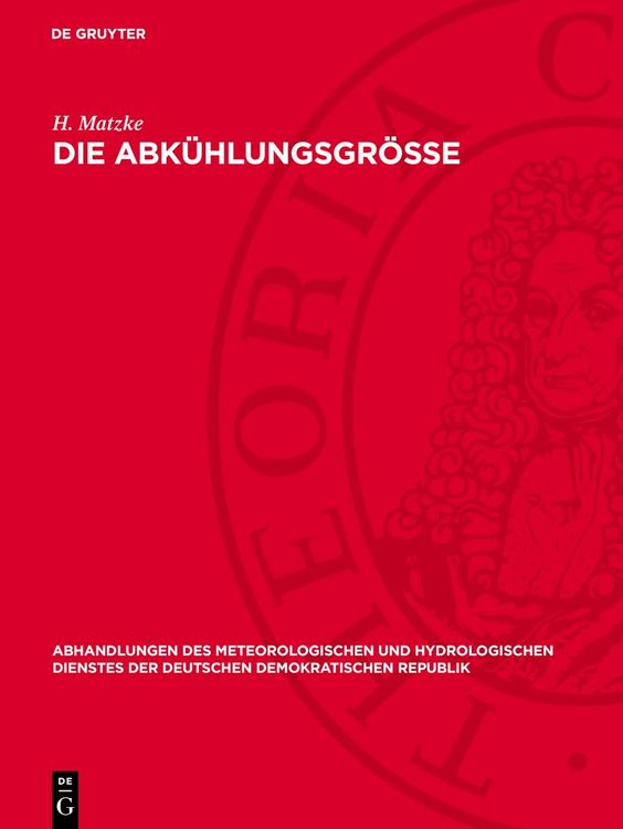 Produktbild: Die Abk&uuml;hlungsgr&ouml;sse