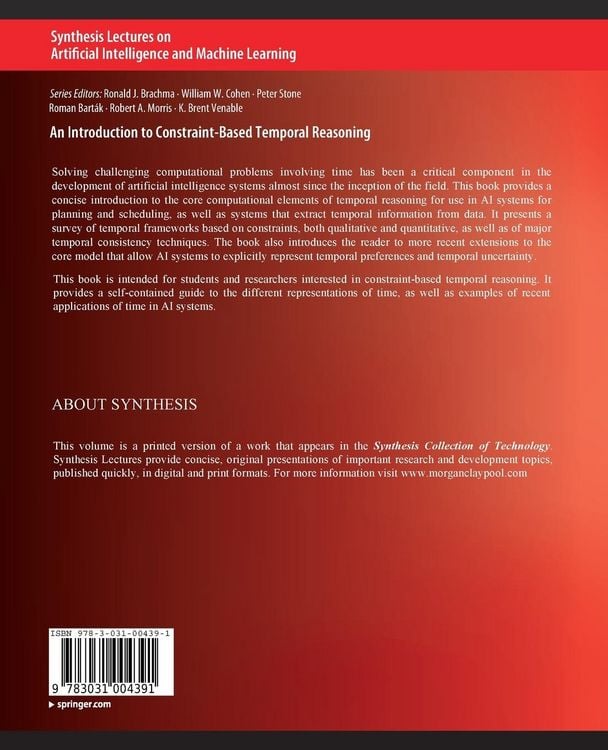 Produktbild: An Introduction to Constraint-Based Temporal Reasoning