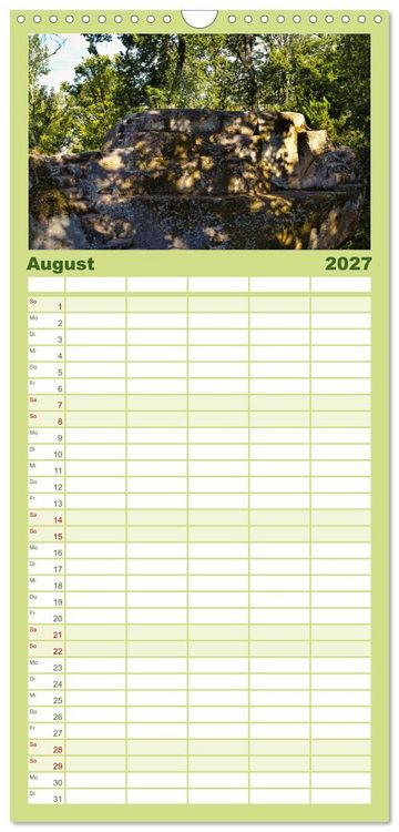 Produktbild: Familienplaner 2027 - Felsenburg Rotenhan mit 5 Spalten (Wandkalender, 21 x 45 cm) CALVENDO