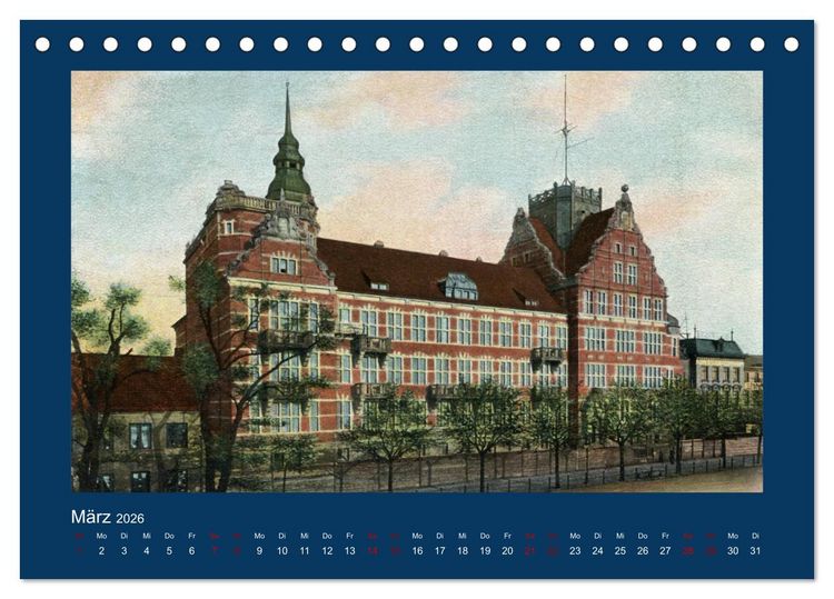Produktbild: Lebendiges Hamburg von 1888 bis 1918 (Tischkalender 2026 DIN A5 quer), CALVENDO Monatskalender
