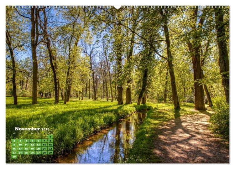 Produktbild: Park Sch&ouml;nbusch Aschaffenburg (Wandkalender 2026 DIN A2 quer), CALVENDO Monatskalender