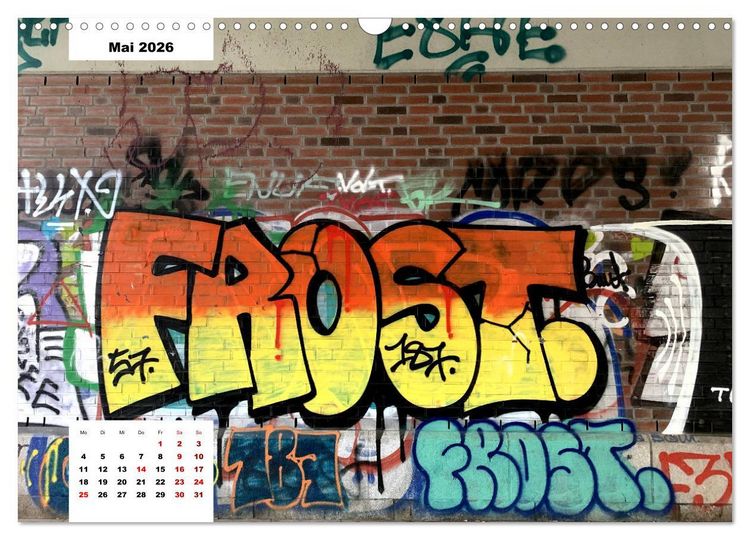 Produktbild: Hamburg Graffiti (Wandkalender 2026 DIN A3 quer), CALVENDO Monatskalender
