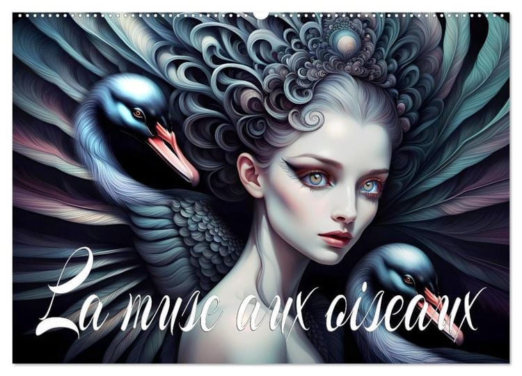 Produktbild: La muse aux oiseaux (Calendrier mural 2026 DIN A2 vertical), CALVENDO calendrier mensuel