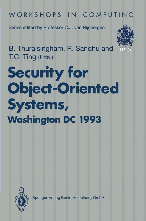 Produktbild: Security for Object-Oriented Systems