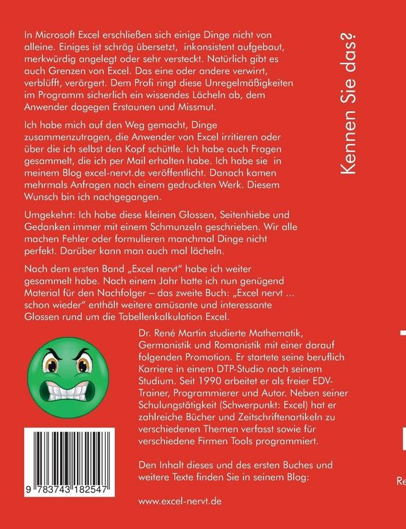 Produktbild: Excel nervt schon wieder