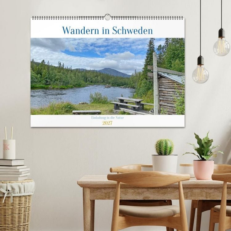 Produktbild: Wandern in Schweden - Einladung in die Natur (Wandkalender 2027 DIN A2 quer), CALVENDO Monatskalender