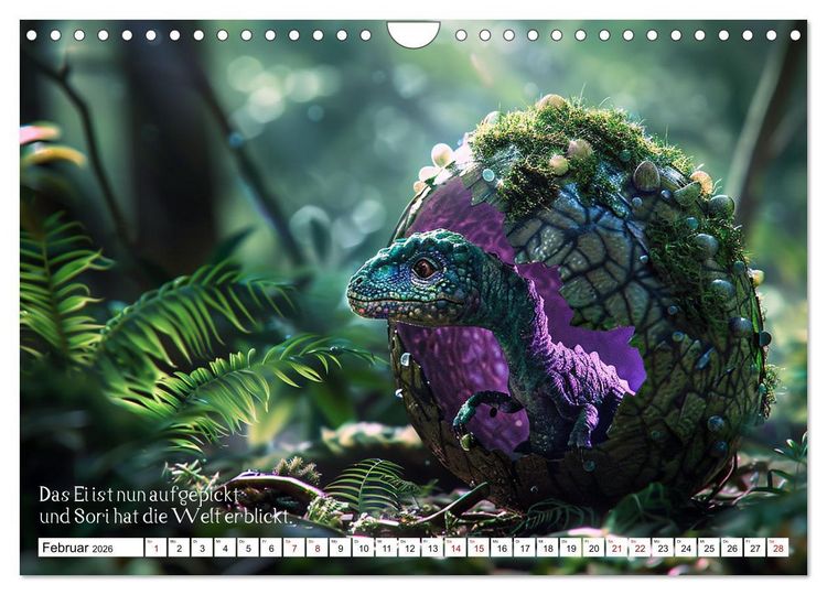 Produktbild: Ein Saurier namens Sori (Wandkalender 2026 DIN A4 quer), CALVENDO Monatskalender