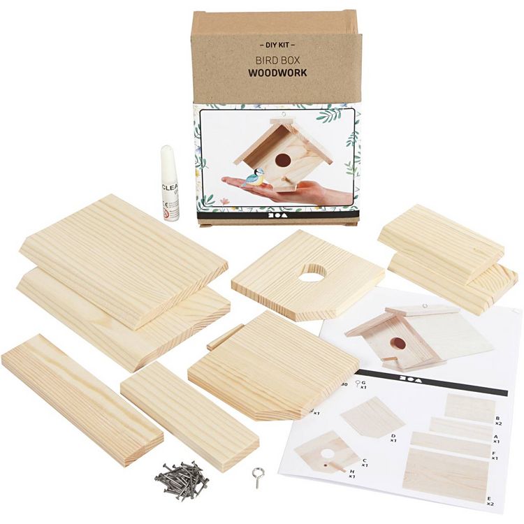 Produktbild: Creativ Company Vogelhaus, H 13 cm, T 14,5 cm, B 16 cm, 1 Stk