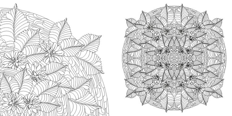 Produktbild: Blumen-Mandalas (Ausmalbuch zur kreativen Stressbew&auml;ltigung)