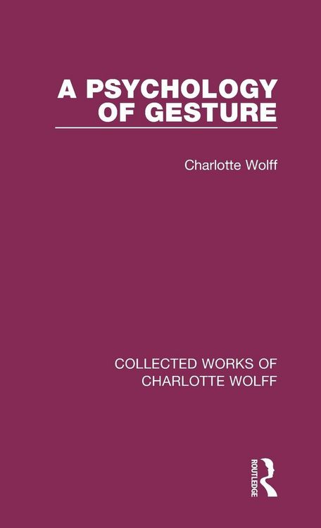 Produktbild: A Psychology of Gesture