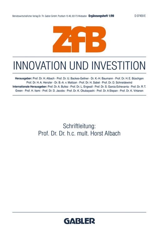 Produktbild: Innovation und Investition