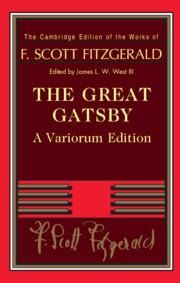 Produktbild: The Great Gatsby - Variorum Edition