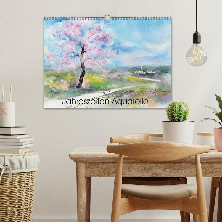 Produktbild: Jahreszeiten Aquarelle (Wandkalender 2026 DIN A3 quer), CALVENDO Monatskalender